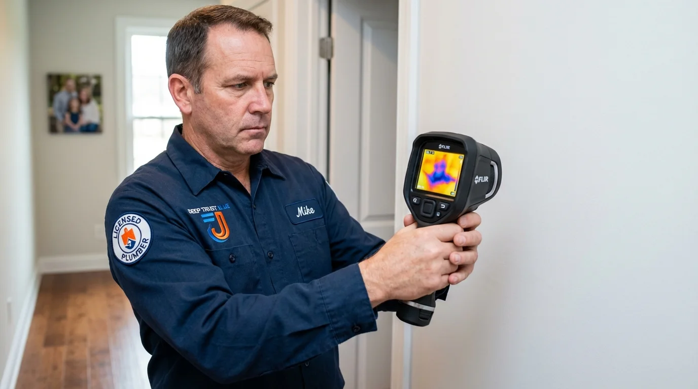 Thermal imaging leak detection by Johns Plumbing LLC in Mount Clemens
